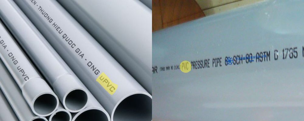 sự khác nhau giữa nhựa uPVC và nhựa PVC