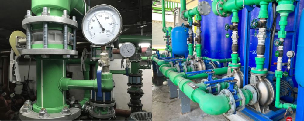 hệ thống cấp nước trong hóa chất ống PPR