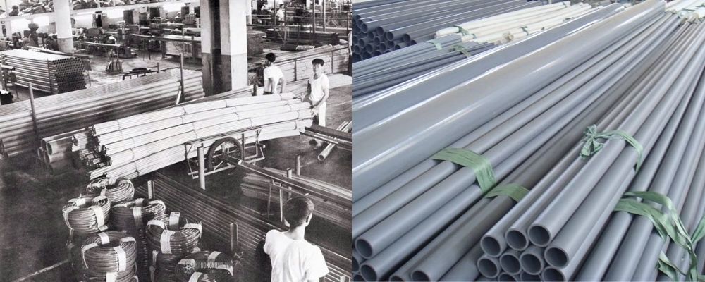 khái niệm và lịch sử phát triển ống nhựa PVC
