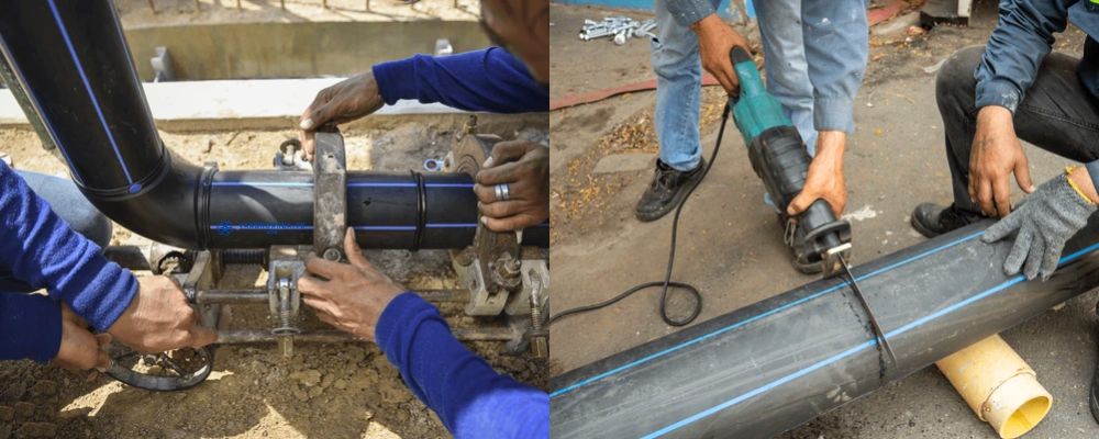 kiểm tra và bảo dưỡng ống HDPE 90