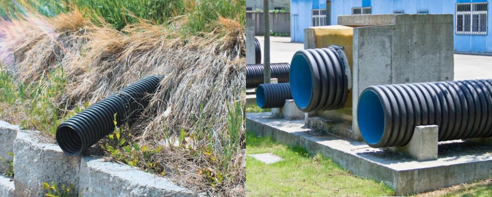 ống HDPE gân xoắn dùng cho thoát nước và cấp nước