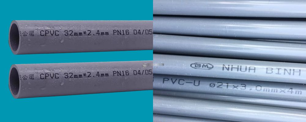 so sánh ống nhựa cPVC với PVC