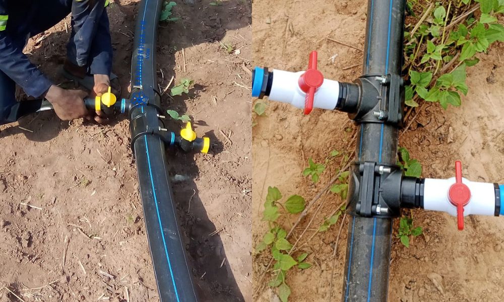 cách lắp đặt đai khởi thủy hdpe