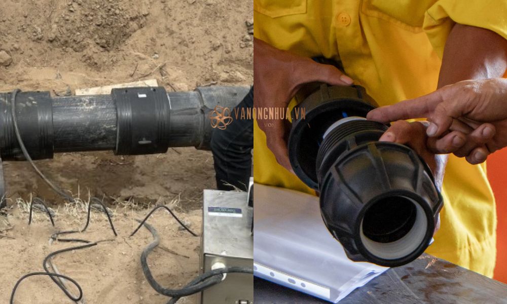 cách nối ống bằng măng sông hdpe