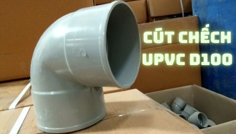 cút chếch upvc d110