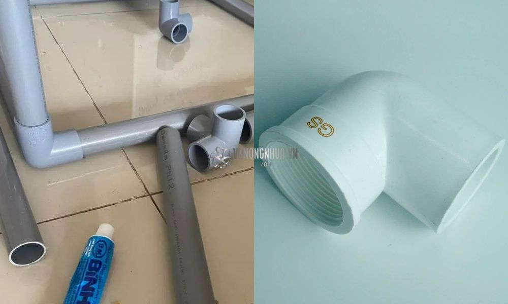 kiểu kết nối cút upvc
