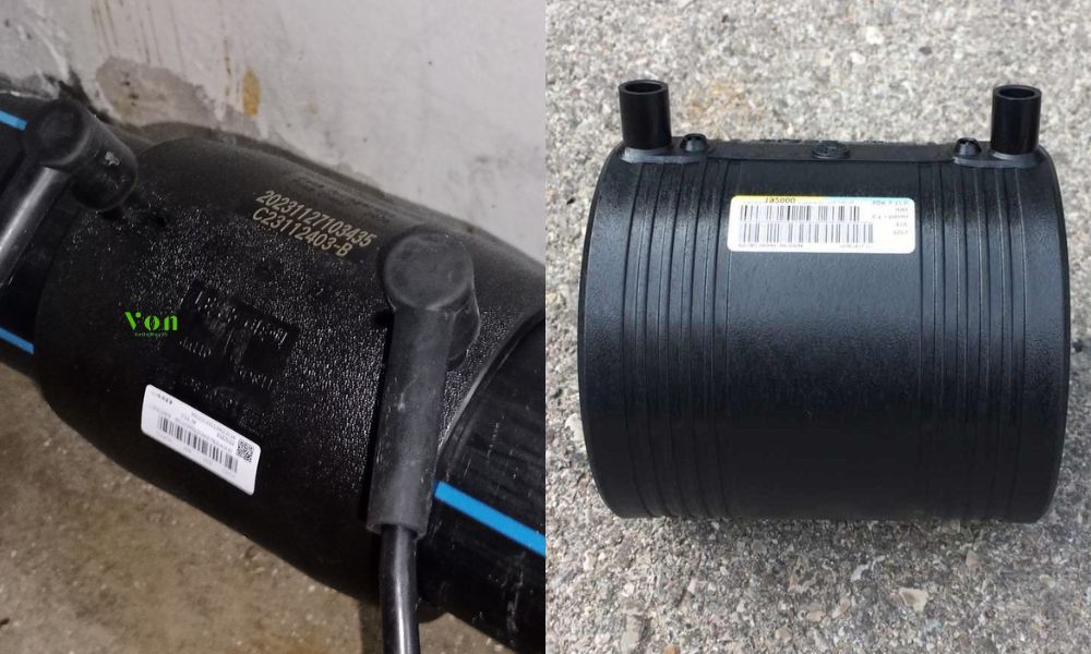 lắp đặt măng sông nối ống hdpe 110