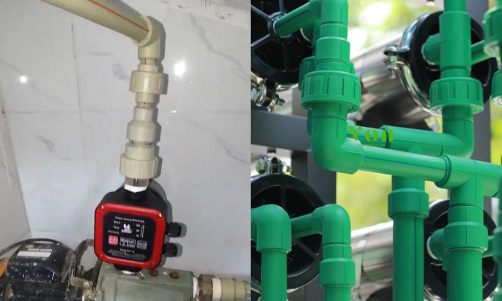 phụ kiện và ống đi kèm rắc co ppr