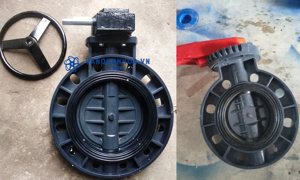 cấu tạo van bướm nhựa