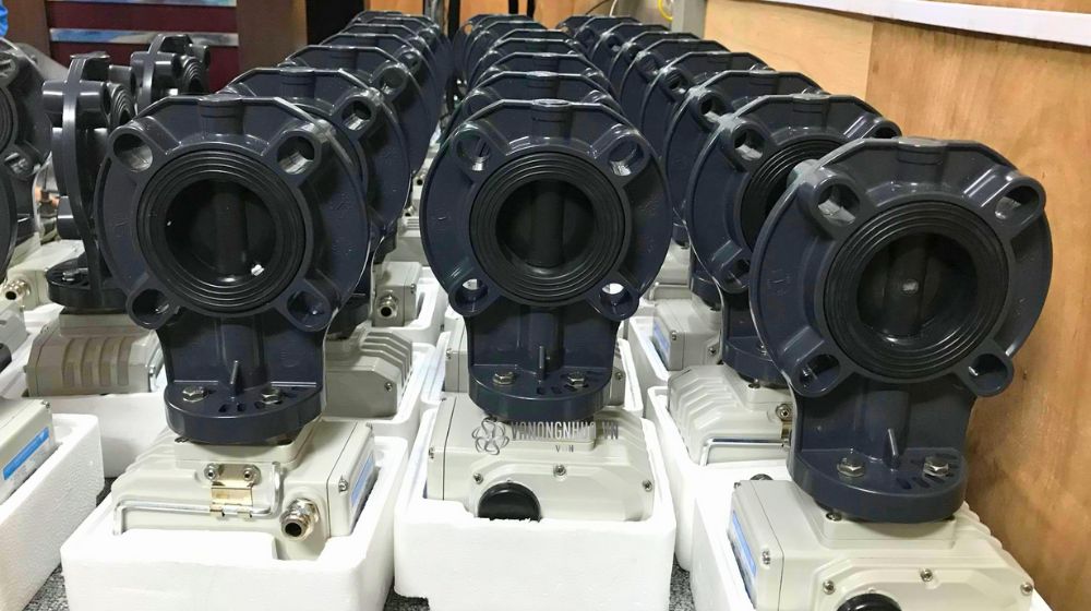 giá đỡ của bộ điều khiển van bướm nhựa điều khiển điện