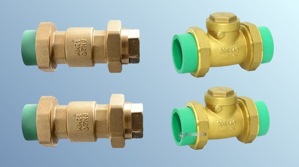 kích thước áp lực và nhiệt độ làm việc của van 1 chiều PPR