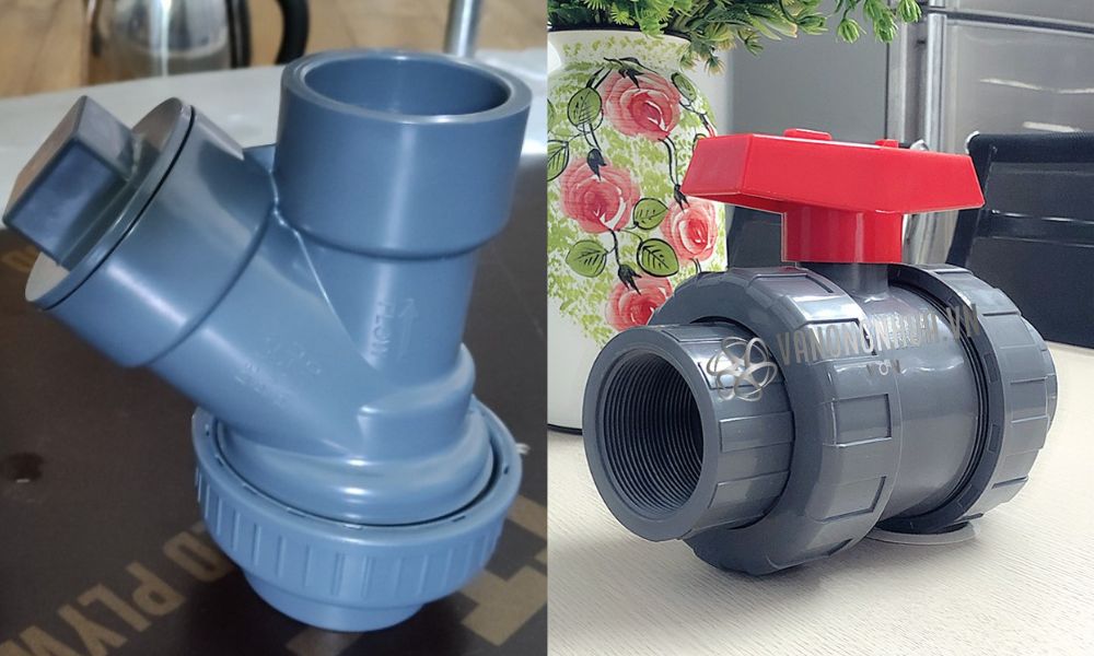 kiểu kết nối van nhựa upvc