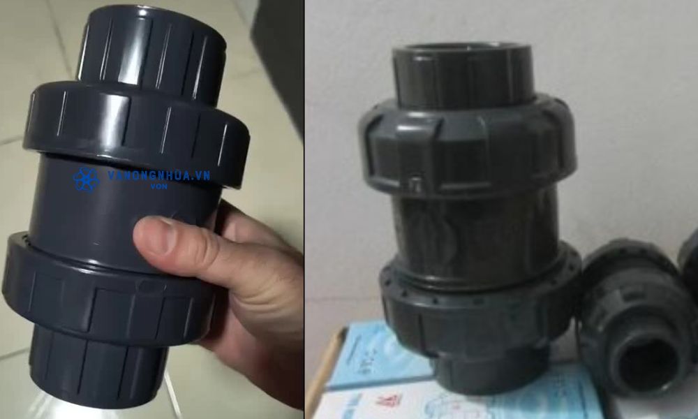 lắp đặt van 1 chiều hdpe