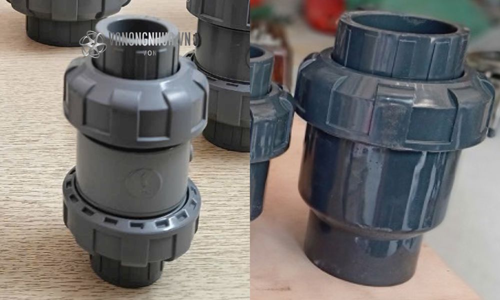 số đầu rắc co van 1 chiều nhựa rắc co