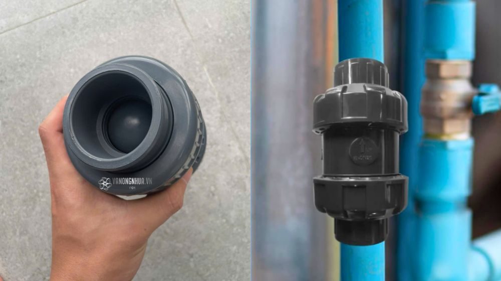ứng dụng của van 1 chiều pvc trong xử lý nước thải và hóa chất nhẹ