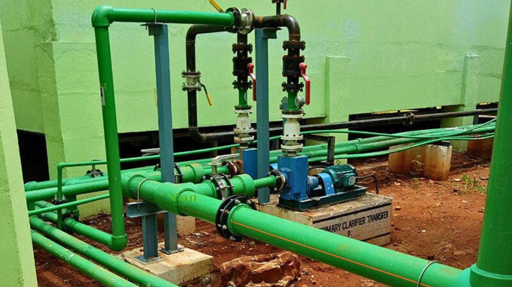 ứng dụng trong xử lý nước và hóa chất nhẹ của van 1 chiều PPR