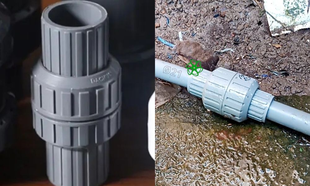 ứng dụng van 1 chiều nhựa phi 21