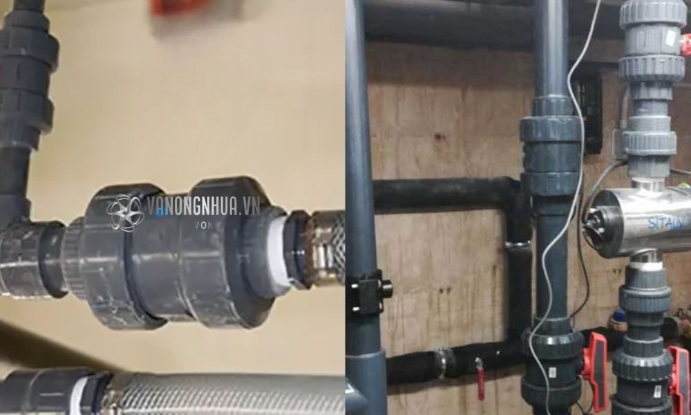 ứng dụng van 1 chiều nhựa rắc co