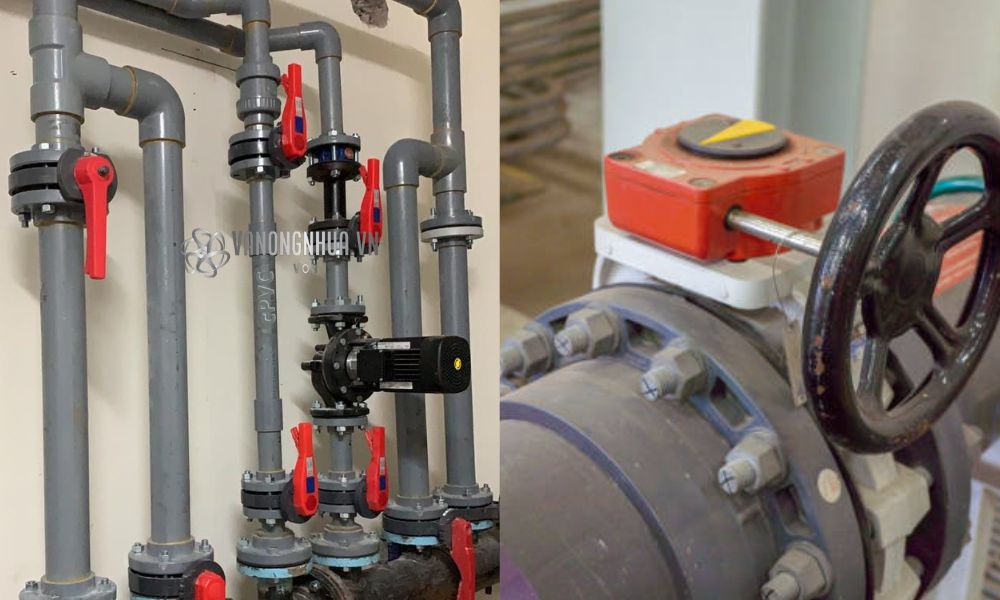 ứng dụng van bướm nhựa cpvc