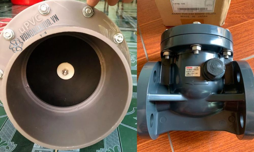 van 1 chiều lá lật upvc là gì