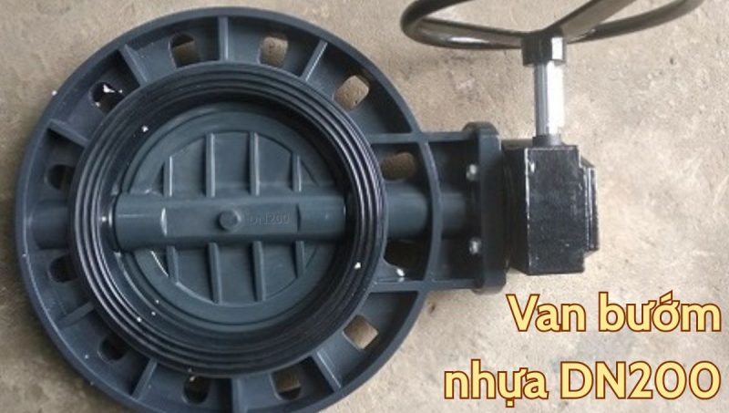 van bướm nhựa dn200
