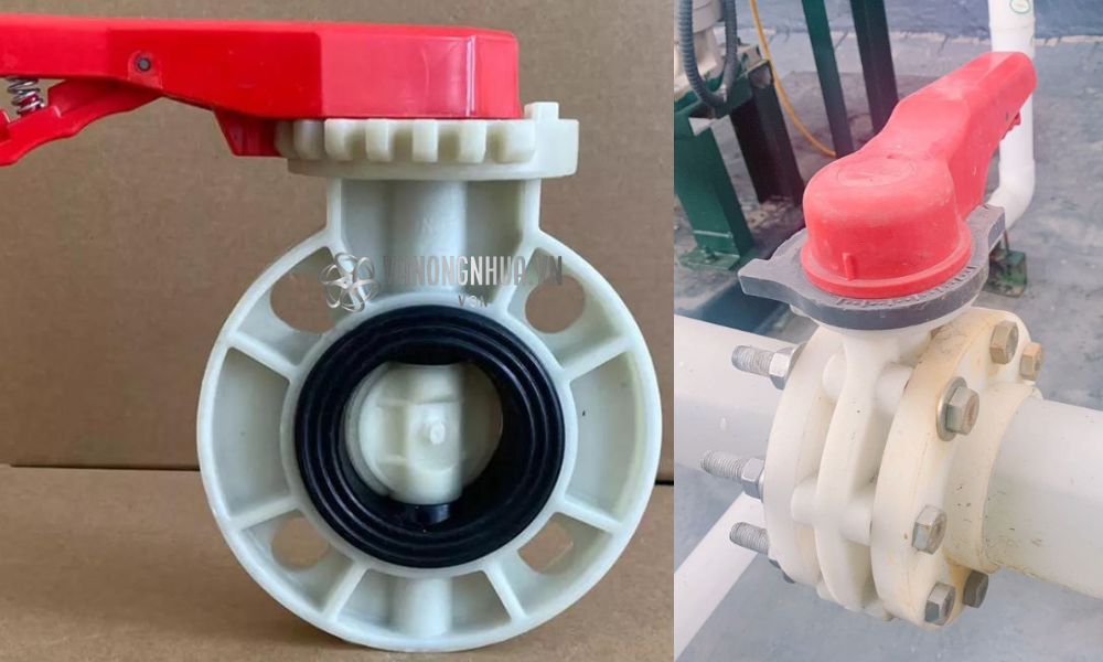 van bướm nhựa pvdf