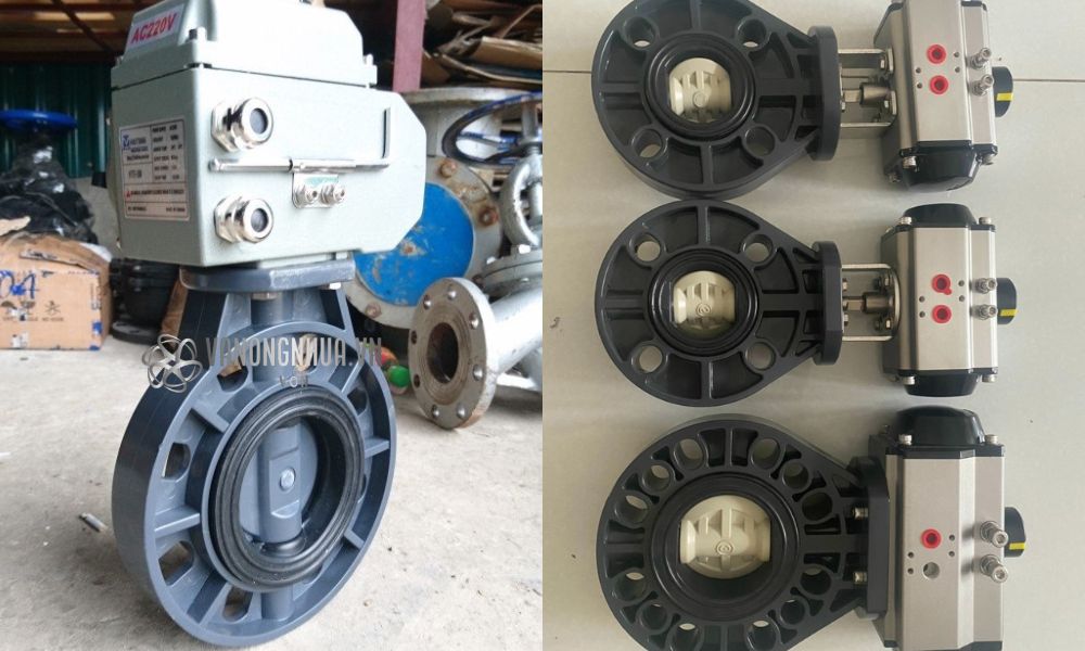 van bướm nhựa tự động