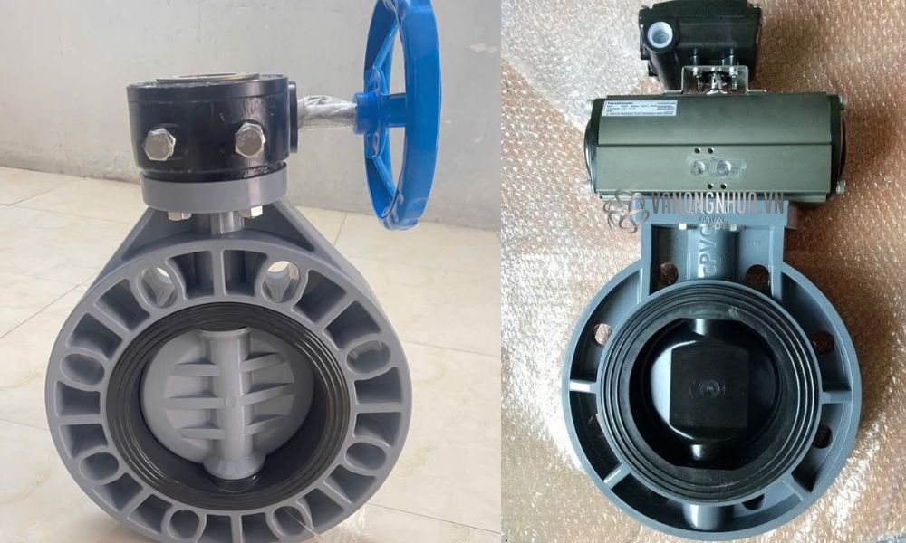 vận hành van bướm nhựa cpvc