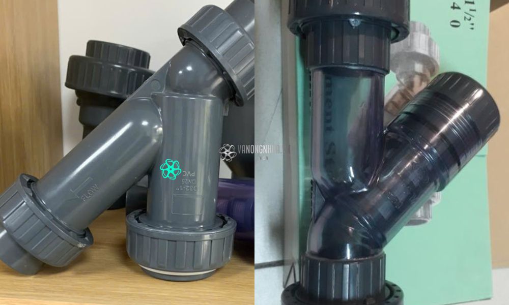 van nhựa pvc dạng y lọc