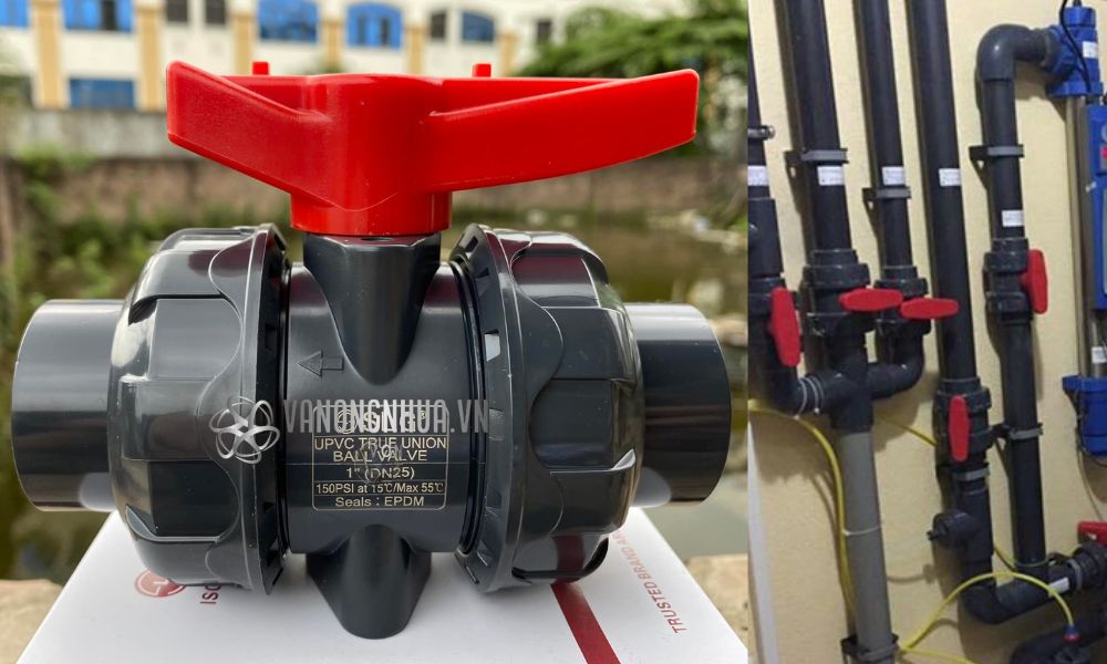 van nhựa upvc kiểu van bi
