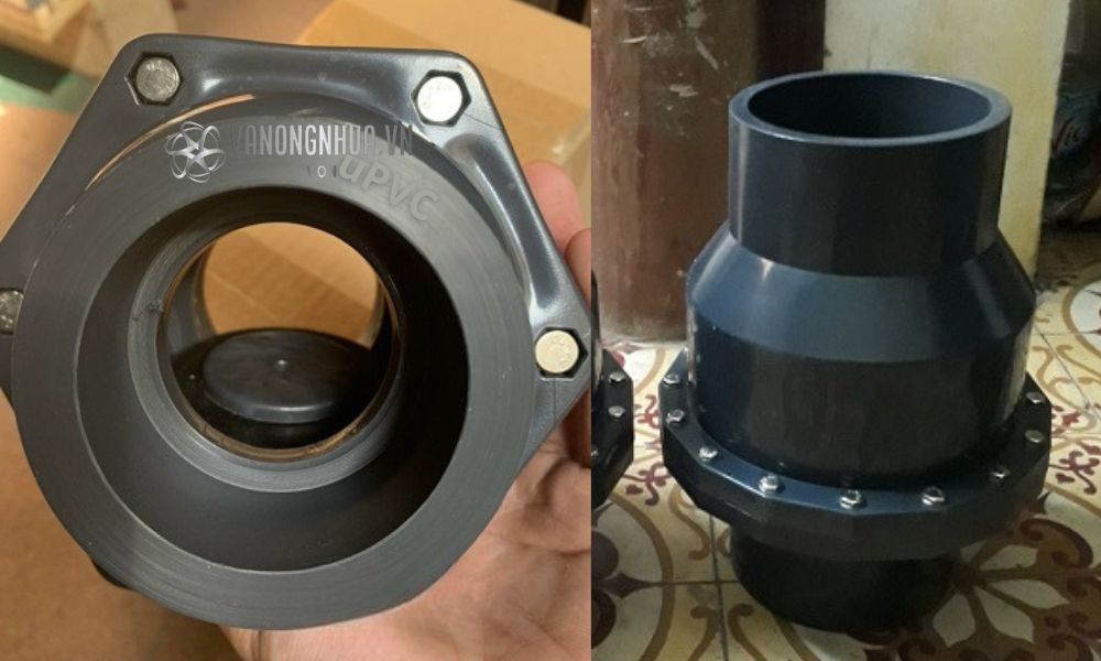 vật liệu van 1 chiều lá lật upvc