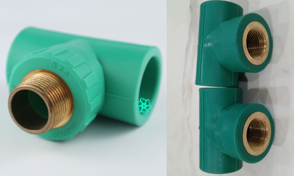 ba chạc 90 độ ppr đầu ren