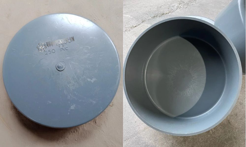 cấu tạo nắp bịt ống nhựa pvc 250