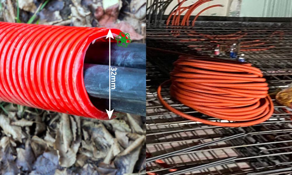 cấu tạo ống nhựa xoắn hdpe 32 25