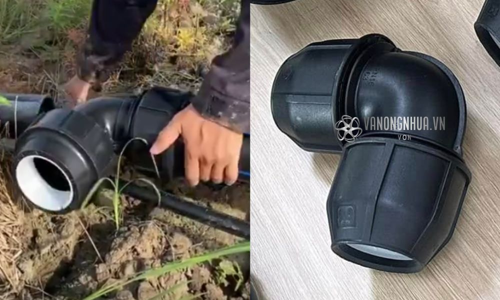 cút 90 hdpe nối ngàm