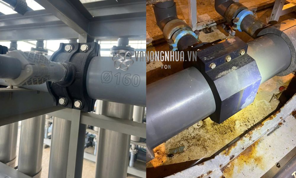 đai khởi thủy hdpe 160 ống pvc