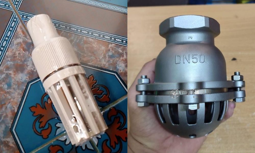 foot valve hóa chất