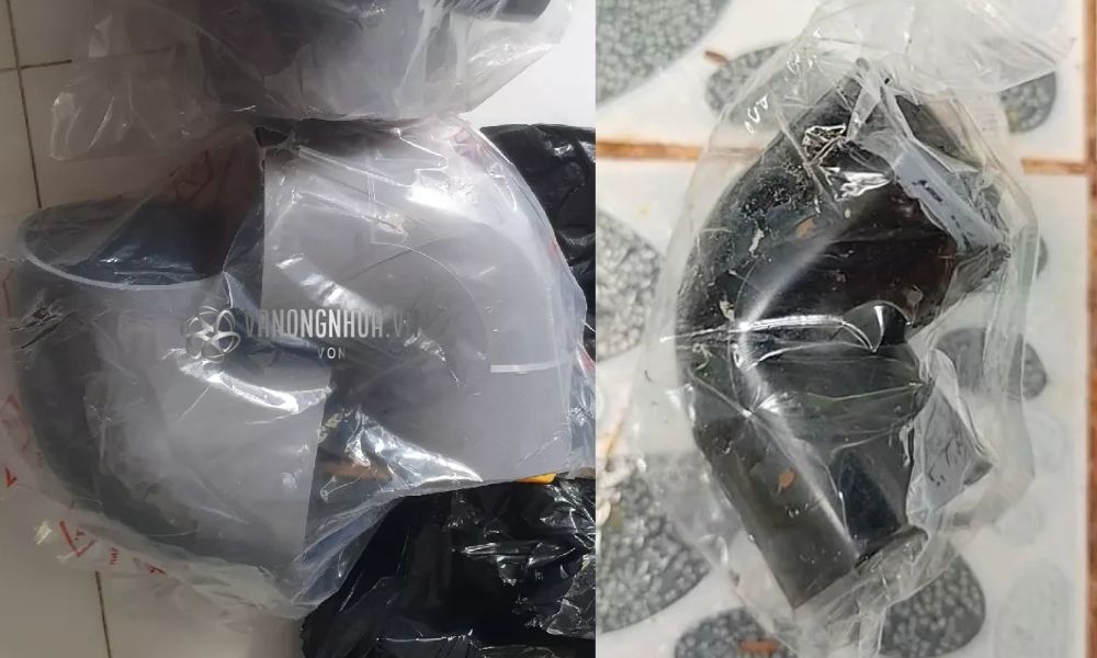 giá co 90 độ pvc