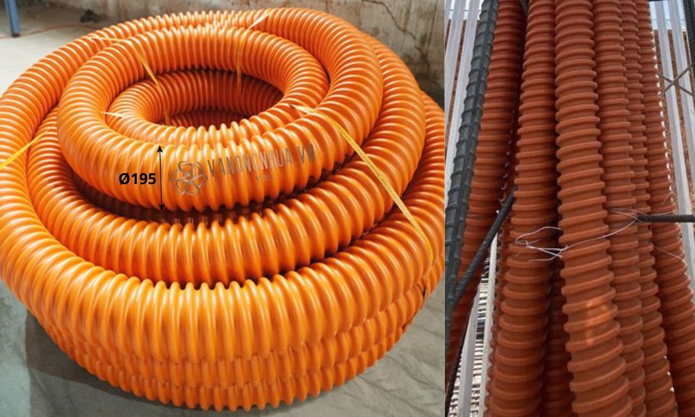 khái niệm ống nhựa xoắn hdpe 195 150