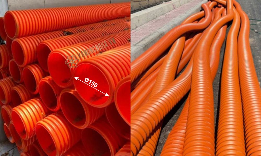 kích thước ống nhựa xoắn hdpe 195 150