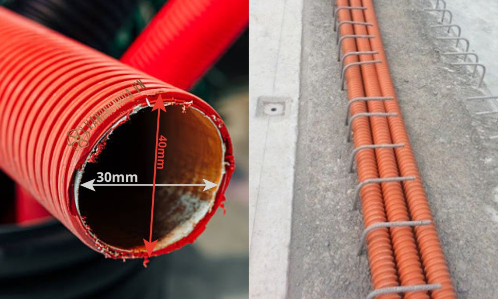 kích thước ống nhựa xoắn hdpe 40 30