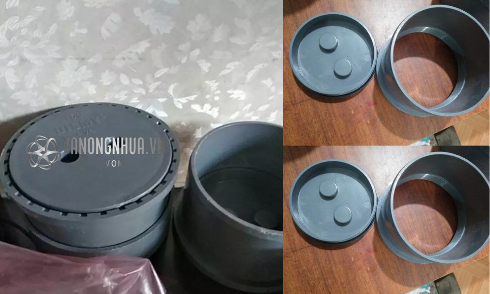 kiểu kết nối bịt xả thông tắc pvc 160
