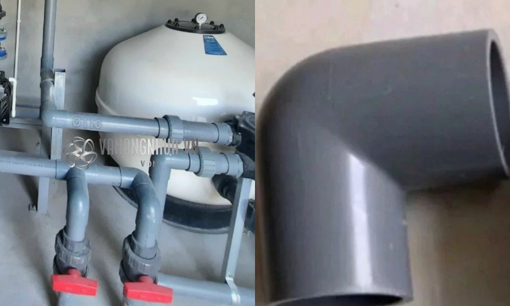 kiểu kết nối của cút pvc d110