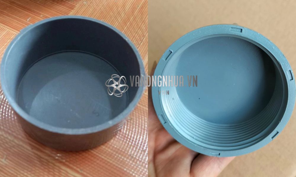 kiểu kết nối nắp bịt ống nhựa pvc 90