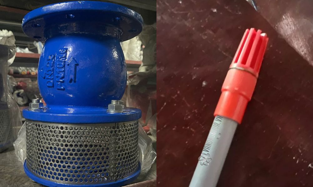 lắp đặt foot valve