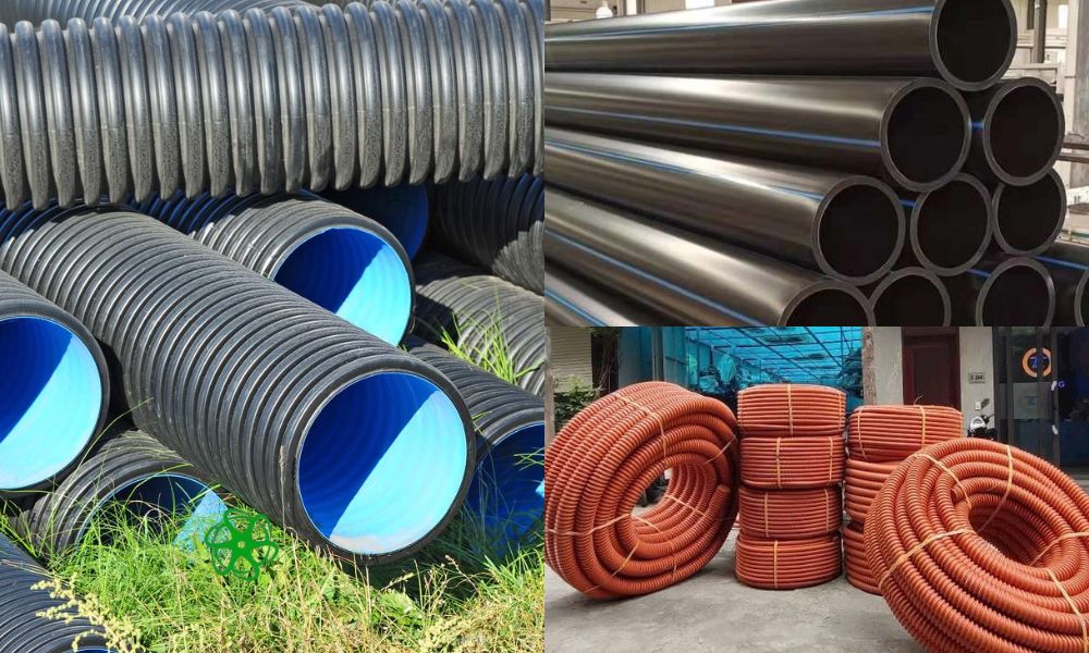 ống hdpe 2 vách với 1 lớp