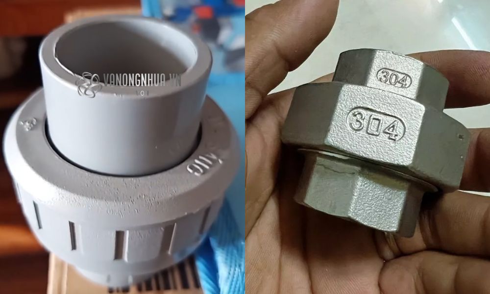 rắc co nhựa 34 kim loại