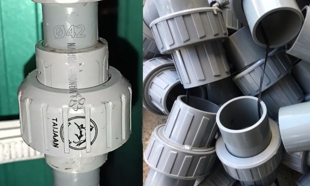 rắc co nhựa 42 với ống nào