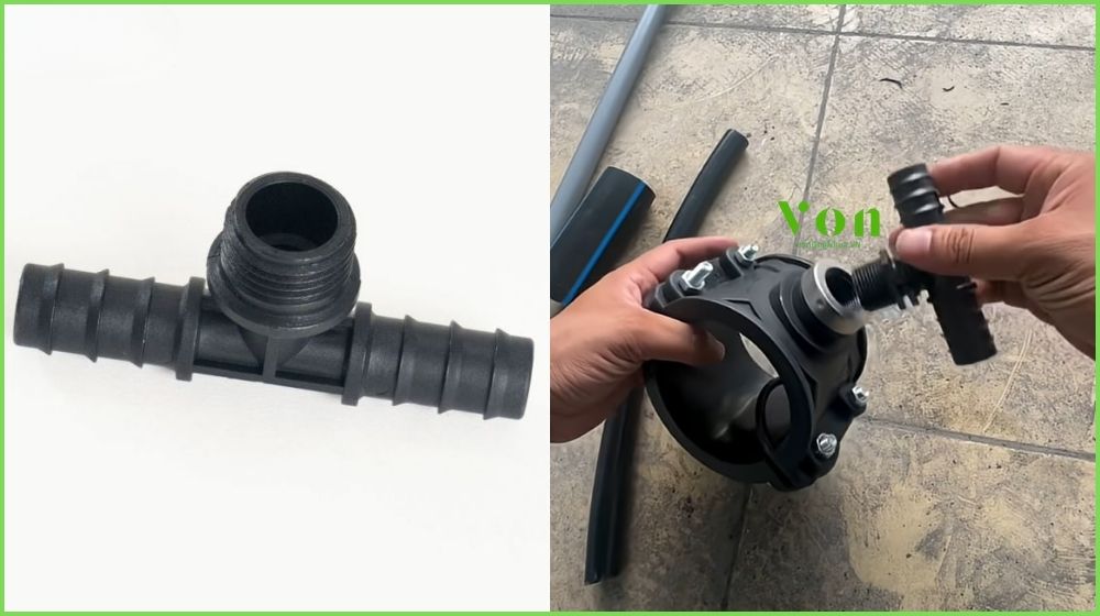 tê ống tưới Dekko nối ren và nối đuôi chuột
