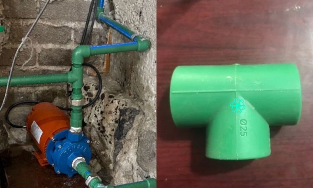 tê ppr d25 nước nóng